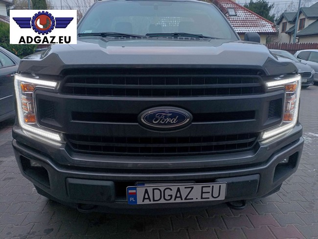 FORD F150 2,7 bezpośredeni wtrysk 6 cylindrów 12 wytryskiwaczy, instalacja KME dual 2X, zbiornik 103L, reduktor R03450